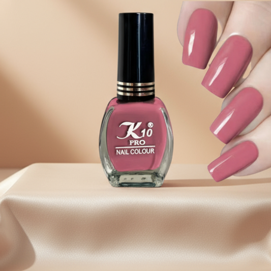 K10 Pro Nail Colour – Long Lasting Glossy Finish Nail Polish Pink