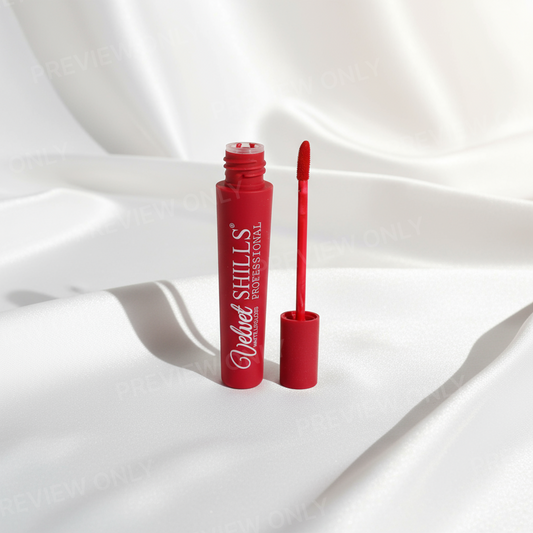 Velvet SHILLS Professional Matte Lip Gloss – Long Lasting, Lightweight & Moisturising – Red