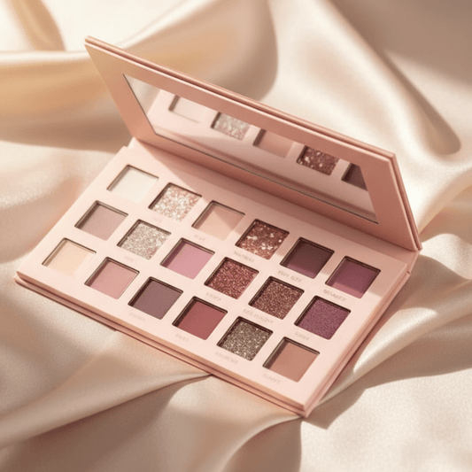 18 Color Eyeshadow Palette with Matte & Shimmer Shades – Long Lasting, Highly Pigmented, Professional Eye Makeup Kit - Roop Vibe