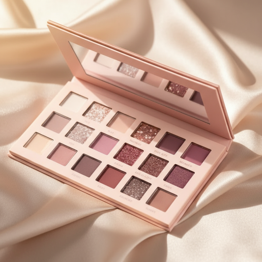 18 Color Eyeshadow Palette with Matte & Shimmer Shades – Long Lasting, Highly Pigmented, Professional Eye Makeup Kit