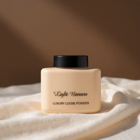 Light Banana Luxury Loose Powder – Long Lasting Oil Control & Smooth Matte Finish