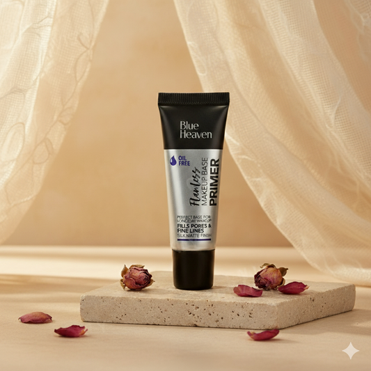 Blue Heaven Flawless Oil-Free Makeup Base Primer – Long Lasting, Pore Filling, Matte Finish-16g