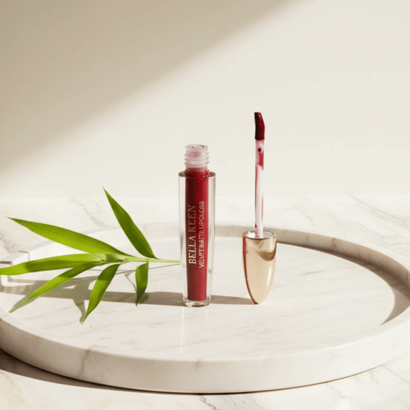 Bella Keen Velvet Matte Liquid Lipstick - Smudge - Proof, Long - Lasting Lip Color - Bold Red - Roop Vibe