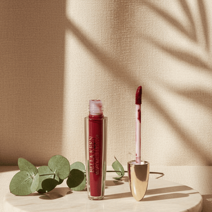 Bella Keen Velvet Matte Liquid Lipstick - Smudge - Proof, Long - Lasting Lip Color - Bold Red - Roop Vibe