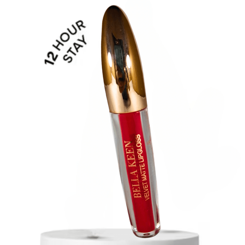 Bella Keen Velvet Matte Liquid Lipstick - Smudge - Proof, Long - Lasting Lip Color - Bold Red - Roop Vibe