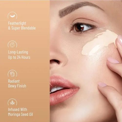BellaKreen Fit Skin Matte + Poreless Foundation | 16H Oil Control | For Normal to Oily Skin - Roop Vibe