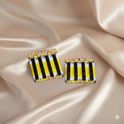 Black Bobby Hair Pins – Pack of 48, Strong Grip, Anti - Slip, Everyday Hair Styling Accessories(PACK OF 2 STRIP) - Roop Vibe