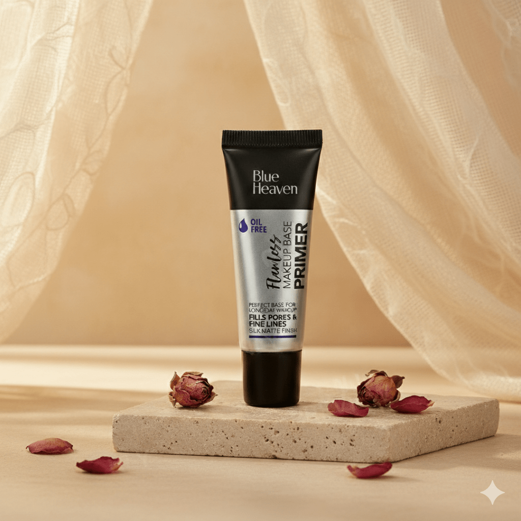 Blue Heaven Flawless Oil - Free Makeup Base Primer – Long Lasting, Pore Filling, Matte Finish - 16g - Roop Vibe
