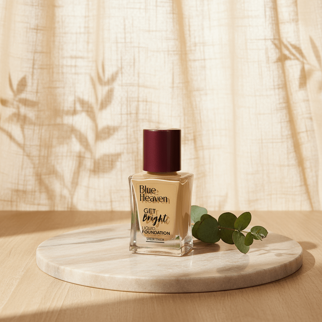 Blue Heaven Get Bright Liquid Foundation - Sheer Finish, Natural Coverage - Roop Vibe