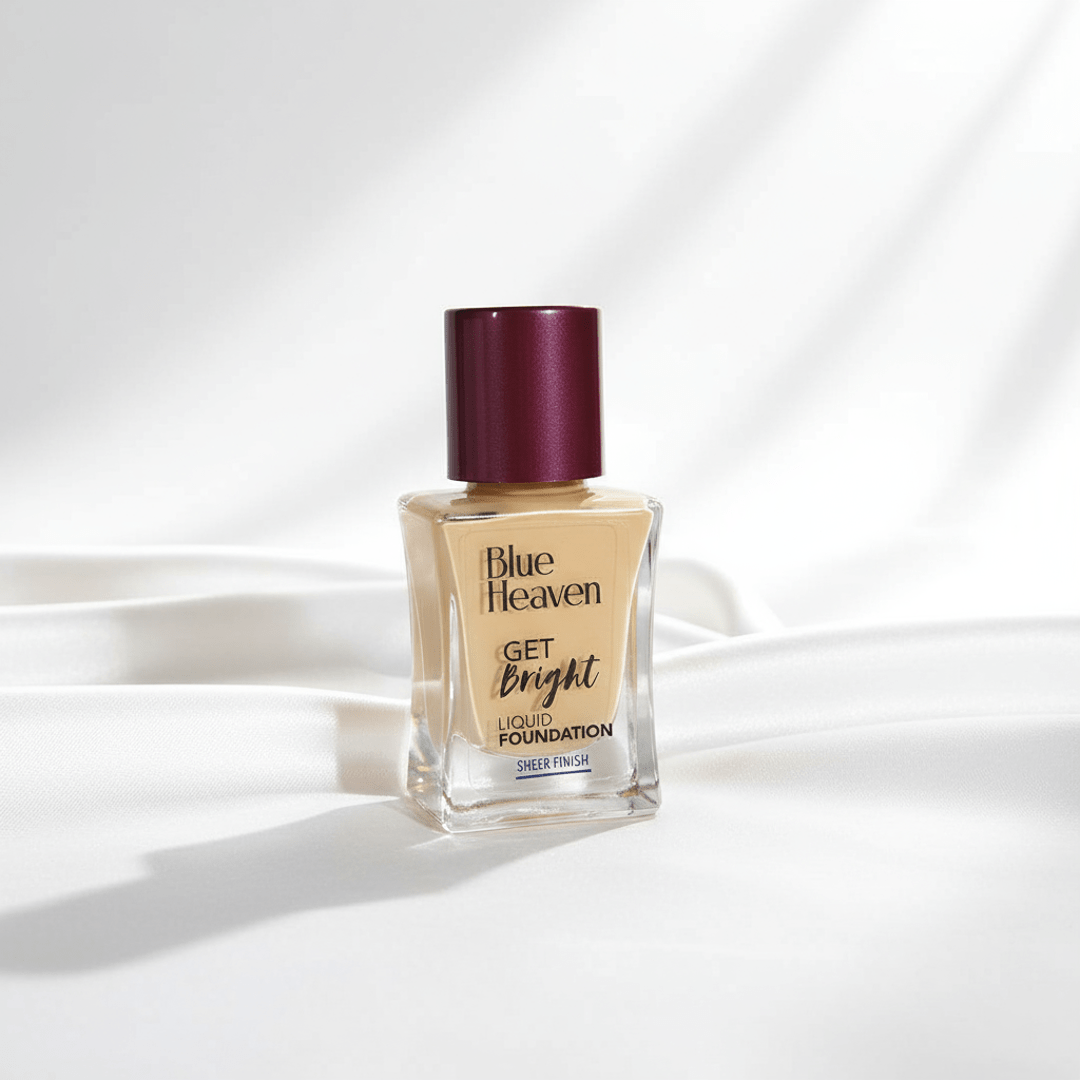 Blue Heaven Get Bright Liquid Foundation - Sheer Finish, Natural Coverage - Roop Vibe