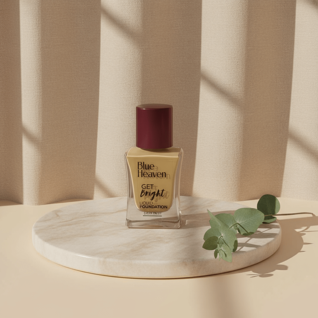 Blue Heaven Get Bright Liquid Foundation - Sheer Finish, Natural Coverage - Roop Vibe