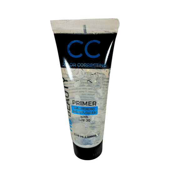 CC Color Correcting Primer with Whitening Moisturiser & SPF 30 – 100ml | Smooth Base | Long - lasting Makeup Primer - Roop Vibe