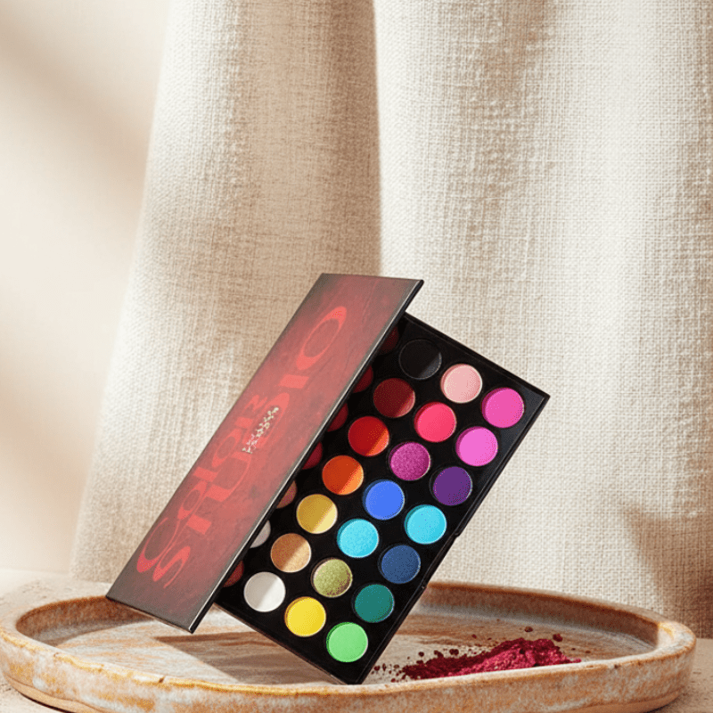 Color Studio 35 Shade Eyeshadow Palette – Highly Pigmented, Long Lasting, Matte & Shimmer Eye Makeup Kit - Roop Vibe