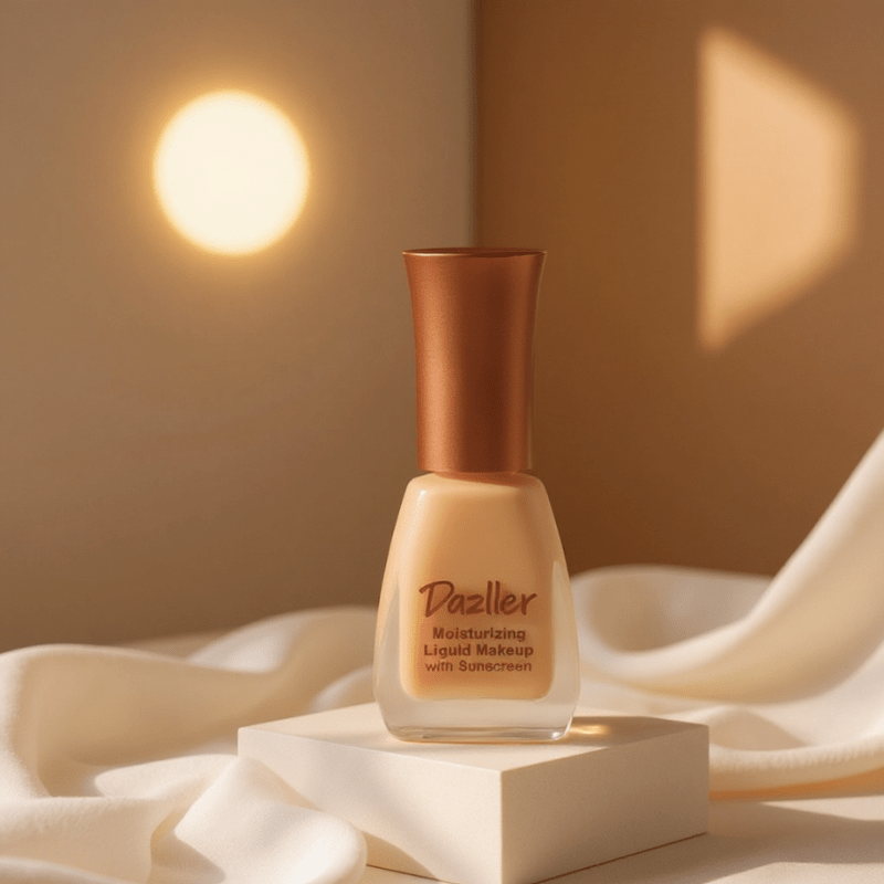 Dazller Moisturizing Liquid Makeup with Sunscreen – Long Lasting, Lightweight Foundation for Radiant Skin - Roop Vibe