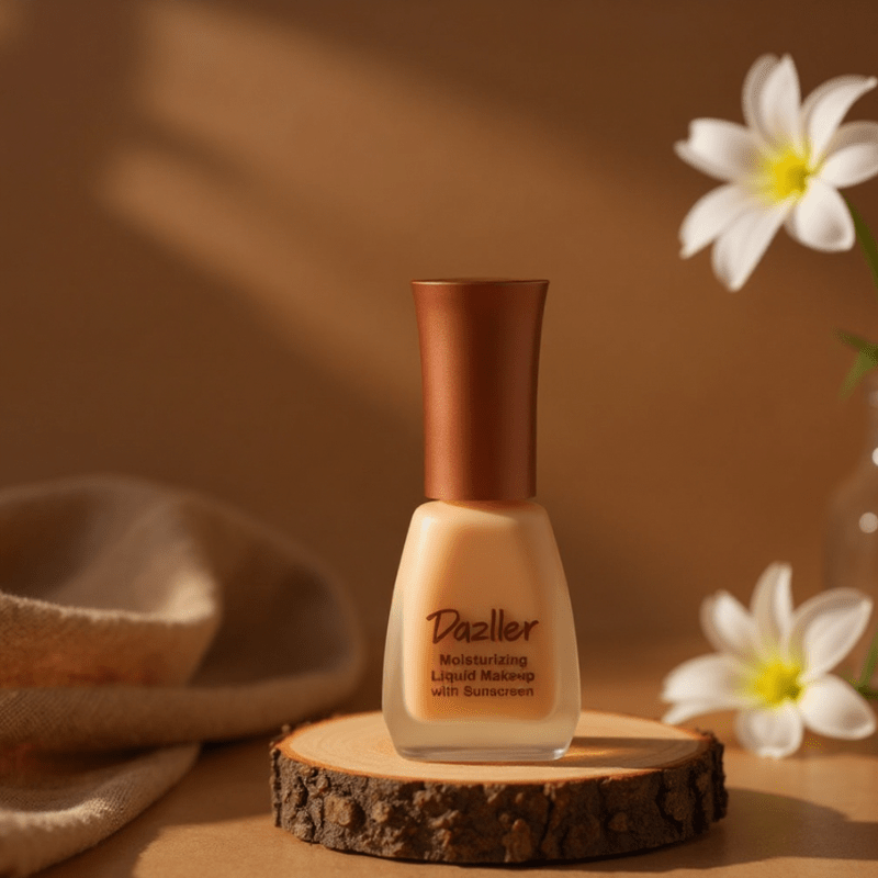 Dazller Moisturizing Liquid Makeup with Sunscreen – Long Lasting, Lightweight Foundation for Radiant Skin - Roop Vibe