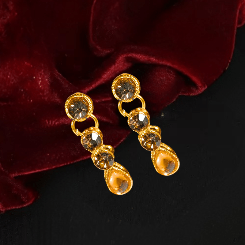 Elegant Gold - Plated Kundan Choker Necklace Set with Earrings for Women | Bridal & Party Wear Jewelry - Roop Vibe