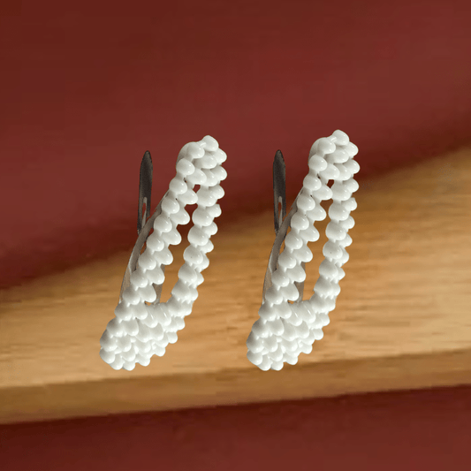 Elegant Pearl Beaded Hair Clips for Girls & Women | Pack of 2 | Snap Clip Style - Roop Vibe