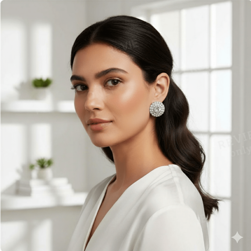 Elegant Pearl & Diamond Studded Choker Necklace Set with Earrings for Women & Girls - Roop Vibe