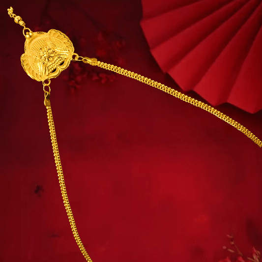 Elegant Traditional Gold Plated Temple Necklace for Women & Girls - Roop Vibe