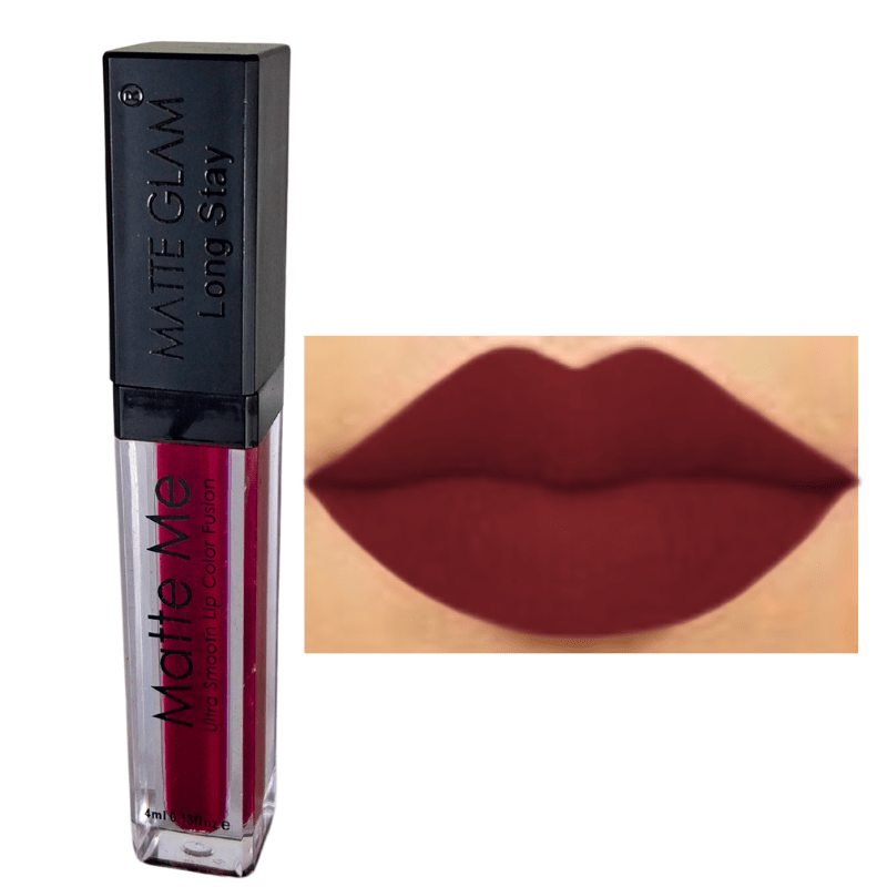Matte Glam Long Stay Liquid Lipstick – Bold Maroon | Matte Me Ultra Smooth Finish | - Roop Vibe