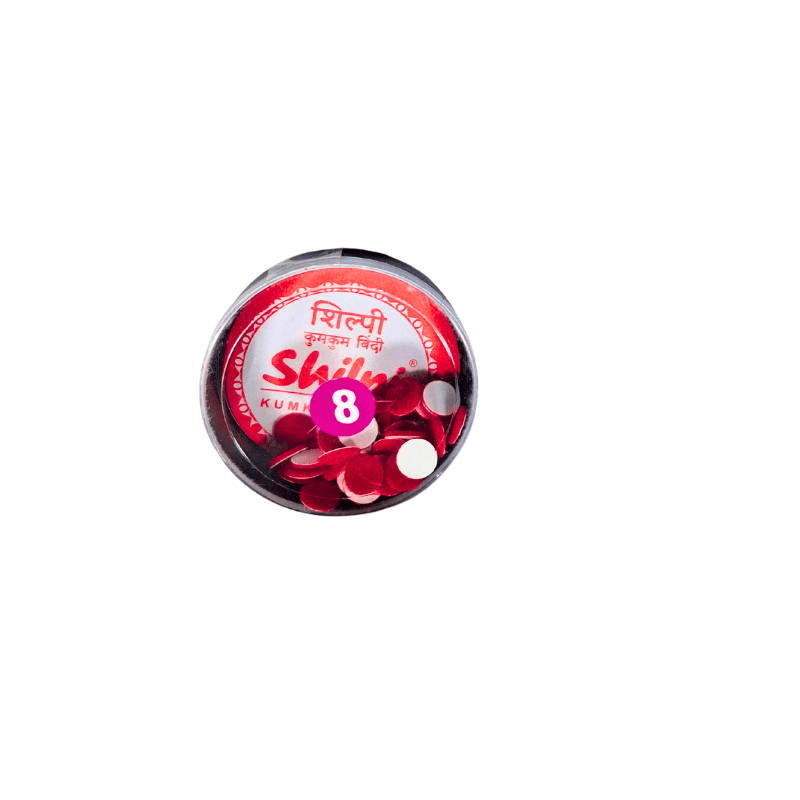Shilpi Round Red Bindis | Pack of 1 | Stylish Traditional Kumkum Bindi for Women & Girls - Roop Vibe