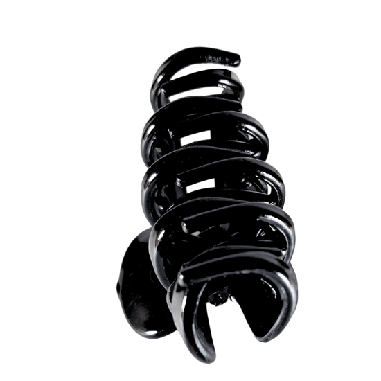 Stylish Black Plastic Hair Claw Clip for Women & Girls | Strong Grip Hair Clutcher for Daily Use - Roop Vibe