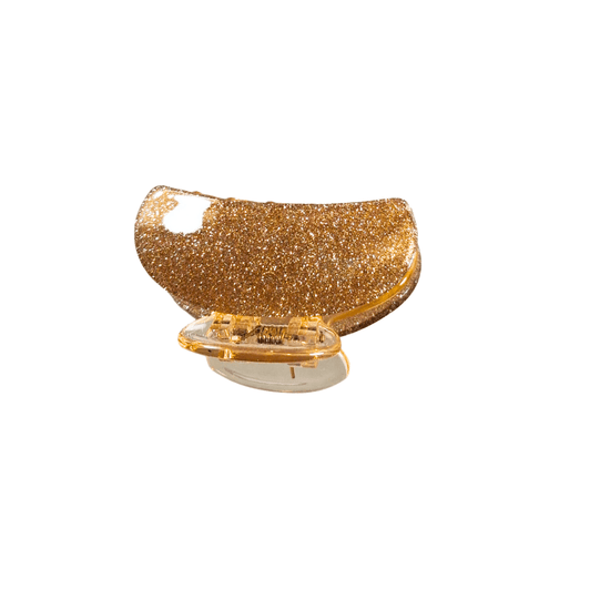 Stylish Golden Glitter Hair Clutcher for Women & Girls – Strong Grip, Premium Finish - Roop Vibe