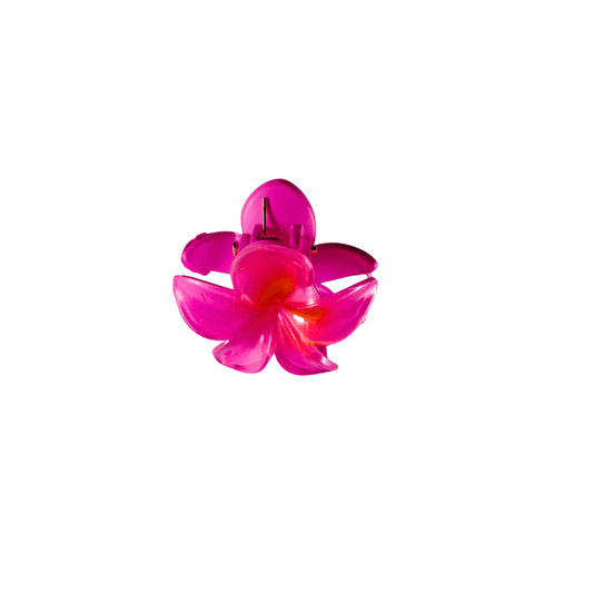 Stylish Pink Floral Hair Clutcher Clip for Girls & Women – Strong Grip, Elegant Look - Roop Vibe