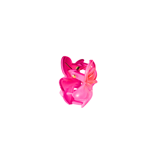 Stylish Pink Floral Hair Clutcher Clip for Girls & Women – Strong Grip, Elegant Look - Roop Vibe