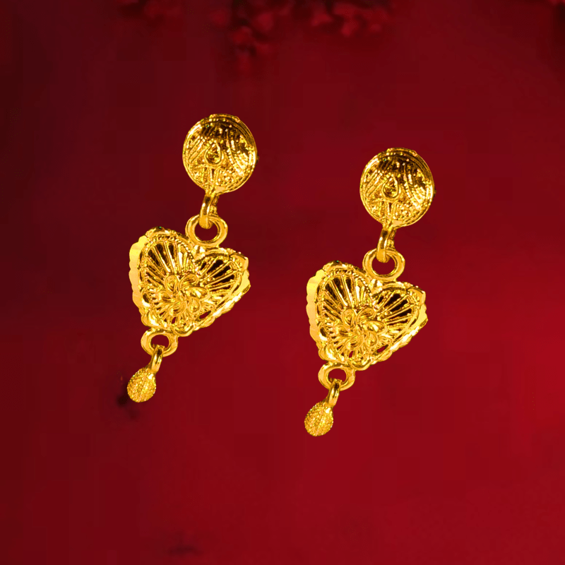 Traditional Gold - Plated Bridal Jewelry Set with Long Haram Necklace & Earrings for Women - Roop Vibe