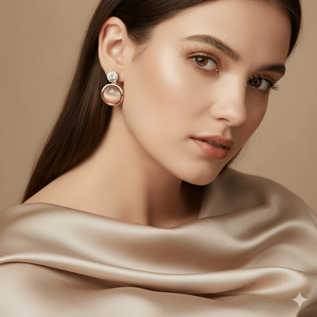 Traditional Gold Plated Bridal Necklace Set with Earrings | Antique Temple Design Jewelry - Roop Vibe