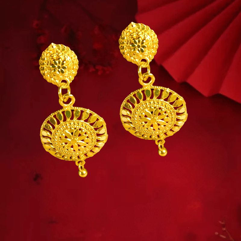 Traditional Gold Plated Choker Necklace Set with Earrings for Women and Girls - Roop Vibe