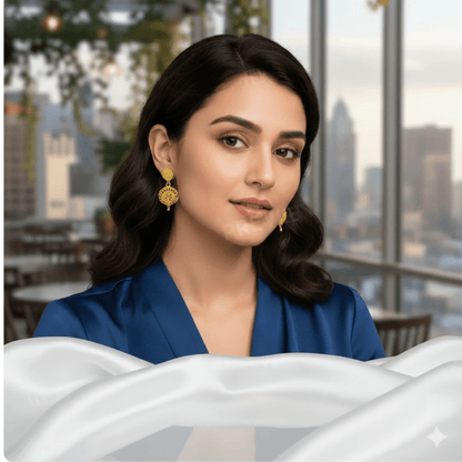 Traditional Gold Plated Choker Necklace Set with Earrings for Women and Girls - Roop Vibe