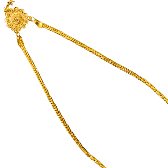 Traditional Gold Plated Floral Design Necklace for Women & Girls - Roop Vibe