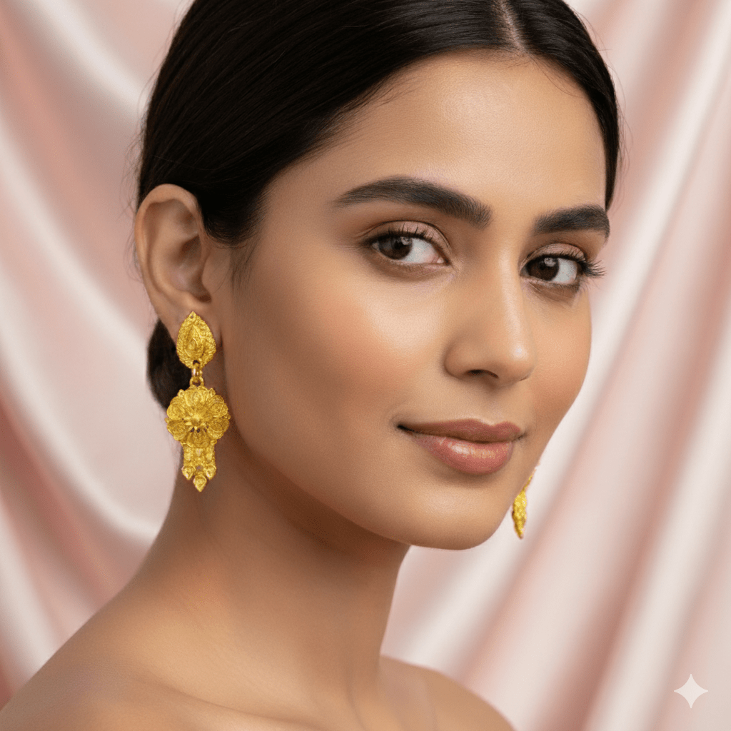 Traditional Gold - Plated Pearl Beaded Necklace Set with Earrings for Women | Bridal Wedding Jewelry - Roop Vibe