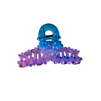 Trendy Gradient Blue - Purple Beaded Hair Clutcher for Women & Girls - Roop Vibe