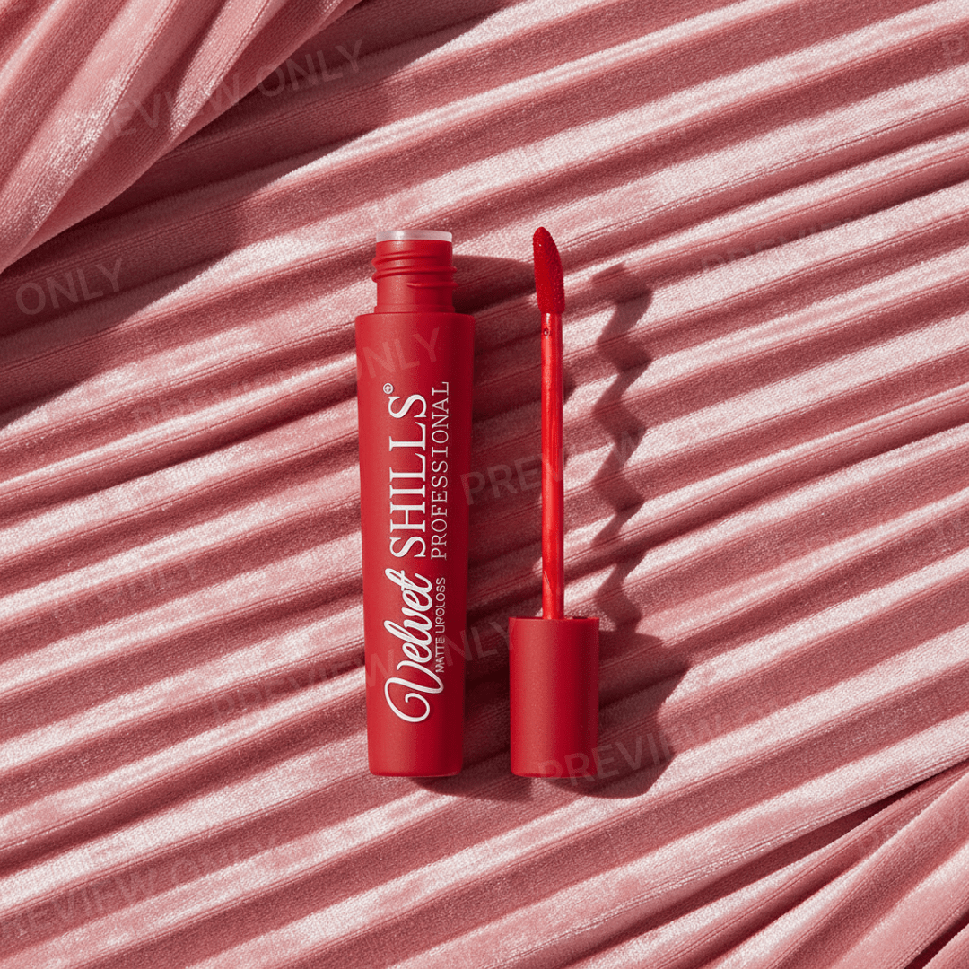 Velvet SHILLS Professional Matte Lip Gloss – Long Lasting, Lightweight & Moisturising – Red - Roop Vibe