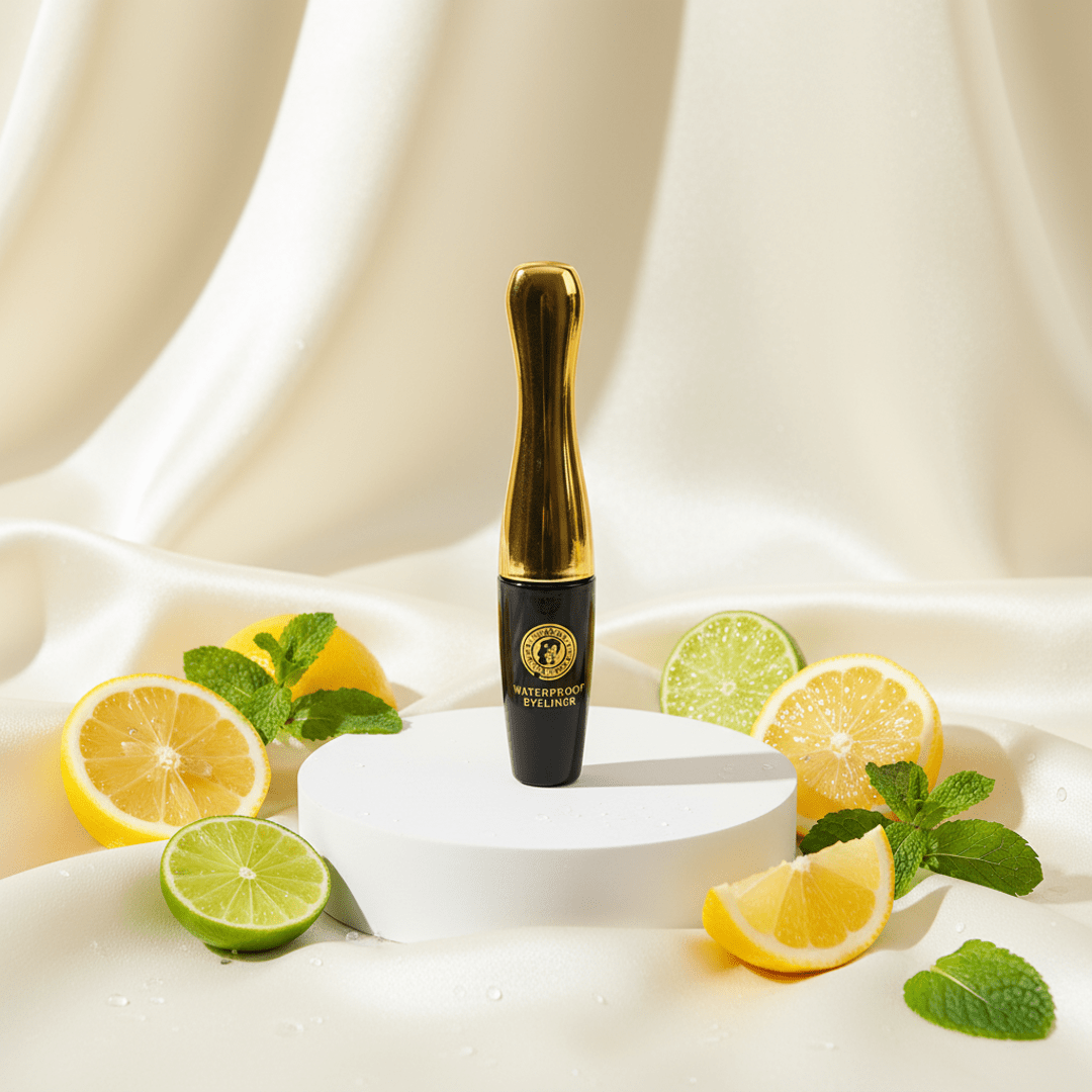 Waterproof Liquid Eyeliner – 24H Long - Lasting, Smudge - Proof with Flexi Tip Brush (Black) - Roop Vibe