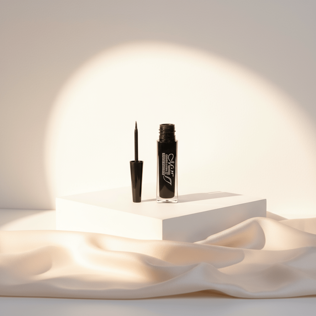 Waterproof Liquid Eyeliner - Long Lasting, Smudge - Proof, Intense Black, Quick Dry - Roop Vibe